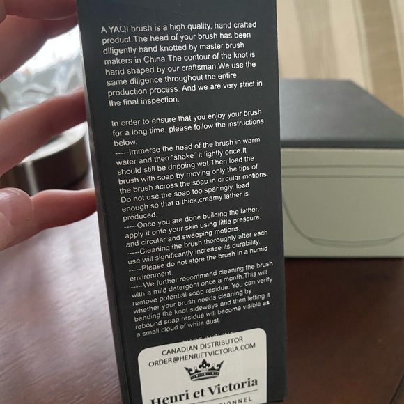 Yaqi Shaving Brush and Bowl - Picture 3 of 5